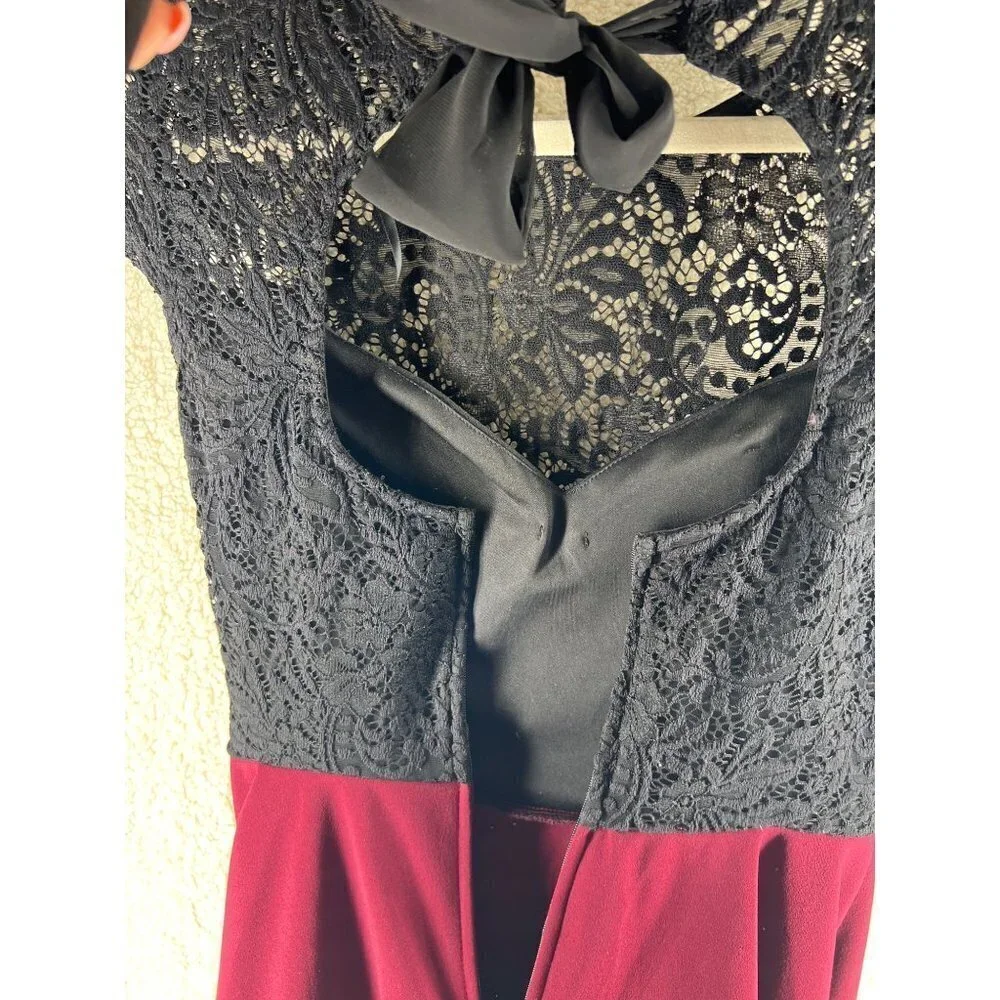 B. Darlin Dress‎ Womens Whimsigoth Size 9 Juniors Lace Cap Sleeve Fit & Flare